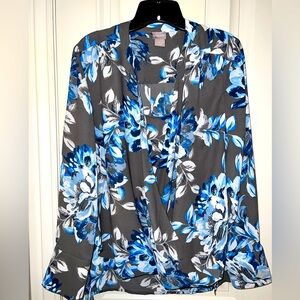 Women’s Chico Wrap Blouse with built in Cami sz 2 or = 12/14